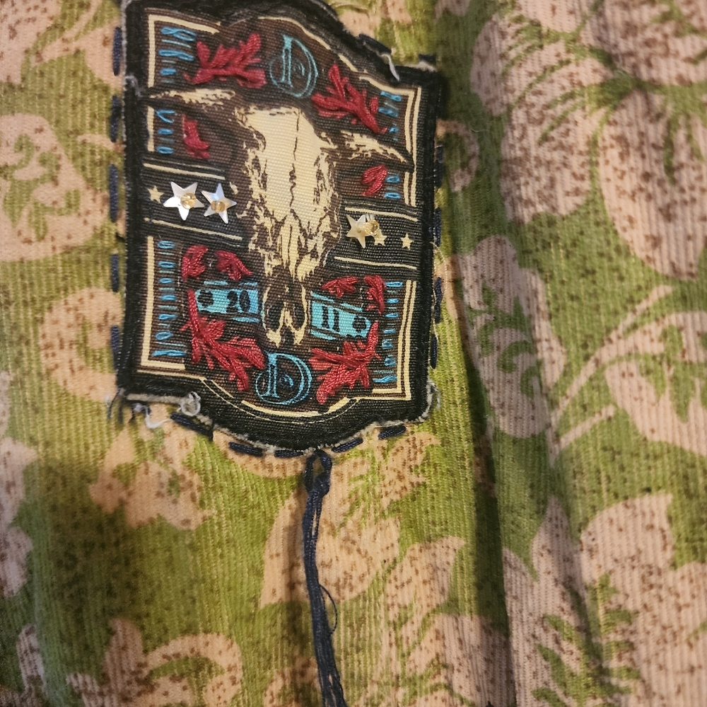 Double D Ranch Green Patchwork Jacket - Picture 6 of 15